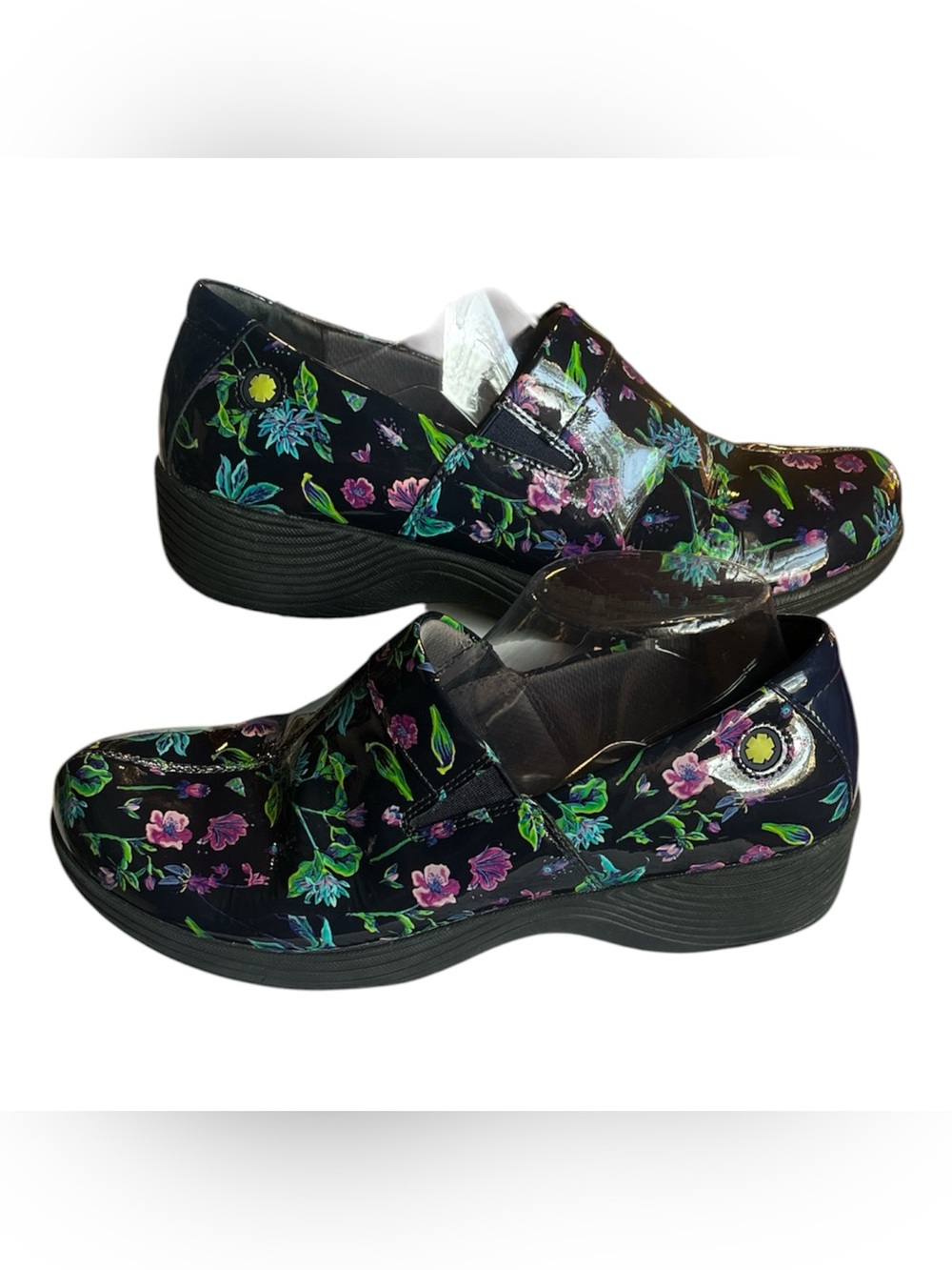 Dansko Work Wonders Womens 33 (US 8) Slip-On Clogs Floral Slip Resistant NICE - Picture 2 of 7